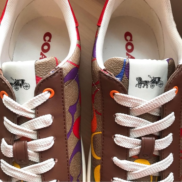 🌈 Coach Clip Low Top Sneaker Rainbow Signature  Special 6 8 8.5 9.5 10 11 - Picture 11 of 13